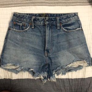 A&F High Wasted Denim Shorts